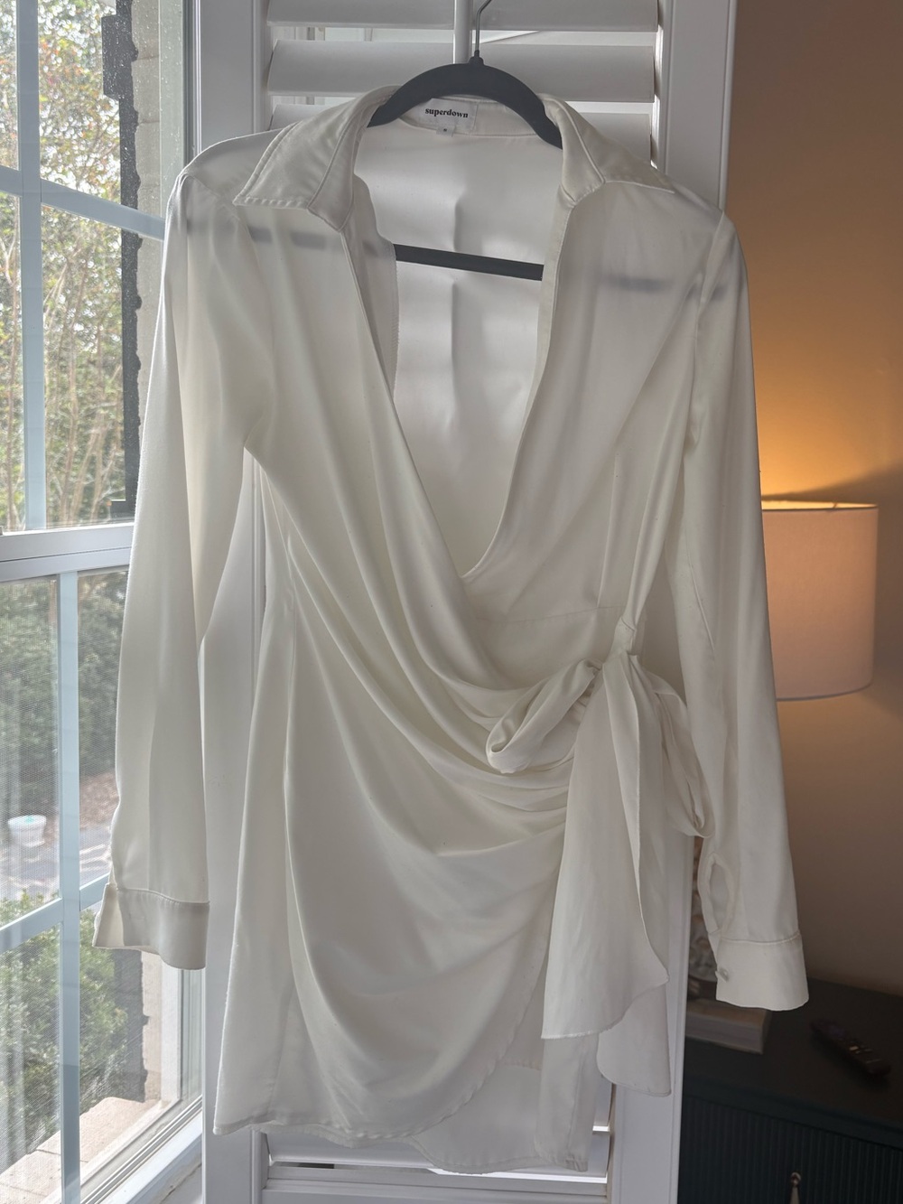 superdown Ivory Wrap Tunic Dress